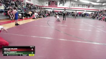 80-85 lbs Quarterfinal - Declan Wilson, Team Owls vs Kevin Barrett, Pirate Powerhouse Wrestling Ac