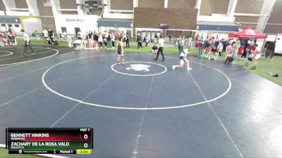 120 lbs Cons. Round 4 - Bennett Hinkins, Herriman vs Zachary De La Rosa Valdez, Wasatch