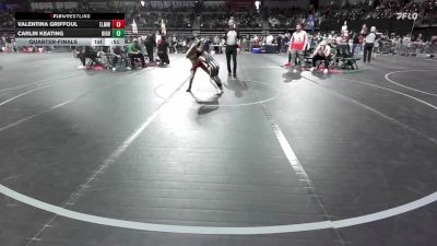 50 lbs Quarterfinal - Valentina Griffoul, Elmwood Park vs Carlin Keating, Highland