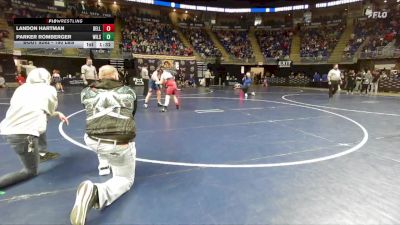 150 lbs Round Of 32 - Landon Hartman, Bellwood Antis vs Parker Romberger, Wilson
