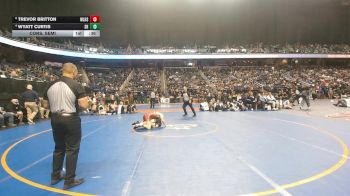 3A 138 lbs Cons. Semi - Wyatt Curtis, Shelby High School vs Trevor Britton, West Lincoln High School