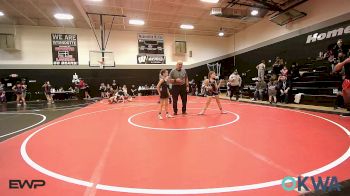 62-67 lbs Rr Rnd 2 - Emyle Thompson, HURRICANE WRESTLING ACADEMY vs Michele Thompson, Wyandotte Youth Wrestling