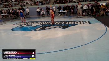 130 lbs Cons. Round 1 - Jareth Finney, Fairbanks Wrestling Club vs Jonah Wray, Glacier Bear Wrestling Club