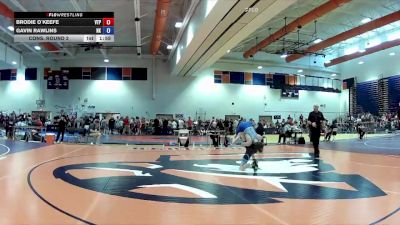 100 lbs Cons. Round 2 - Gavin Rawlins, New Kent vs Brodie O`keefe, Virginia Team Predator