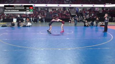 115 lbs Champ. Round 2 - Brooklyn Lanningham, Columbia vs Peyton Gonzalez, Caldwell