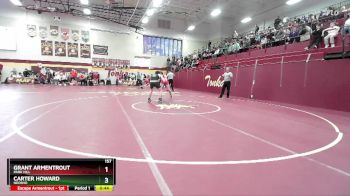 157 lbs Cons. Semi - Carter Howard, NEOSHO vs Grant Armentrout, PARK HILL