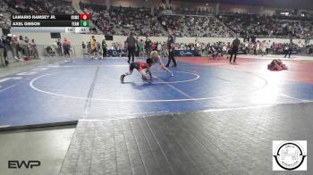 68 lbs Consi Of 8 #1 - Lamario Ramsey JR., Del City Middle School vs Axel Gibson, Team Guthrie Wrestling