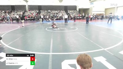 68-M lbs Quarterfinal - Harry Etter, RedNose Wrestling School vs Jacob Castro, UpperTownship