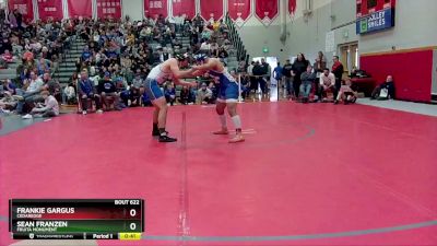 215 lbs Cons. Round 5 - Sean Franzen, Fruita Monument vs Frankie Gargus, Cedaredge