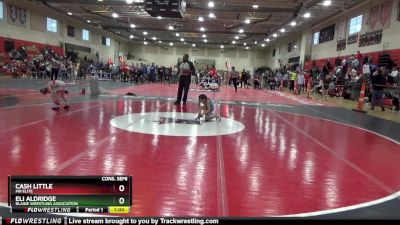 55 lbs Cons. Semi - Eli Aldridge, Blaine Wrestling Association vs Cash Little, MN Elite