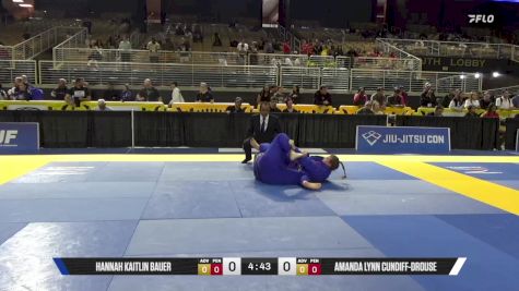 Amanda Lynn Cundiff-Drouse vs Hannah Kaitlin Bauer 2025 Pan Jiu Jitsu IBJJF Championship