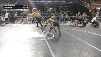 138 3A Cons. Round 2 - Ryan Fain, Olympic Heights vs Kai Benedetti, Wellington Community Hs