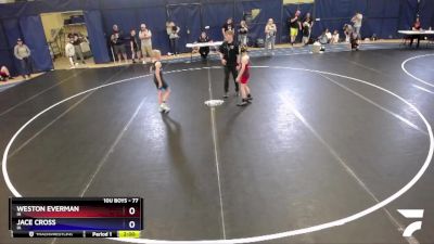 77 lbs Semifinal - Weston Everman, IA vs Jace Cross, IA