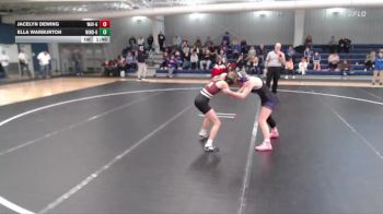 100 lbs Round 4 - Jacelyn Dewing, Waverly Girls vs Ella Warburton, Minden