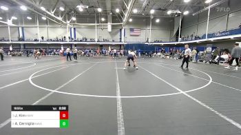 165 lbs Semifinal - Josh Kim, Harvard vs Andrew Cerniglia, Naval Academy