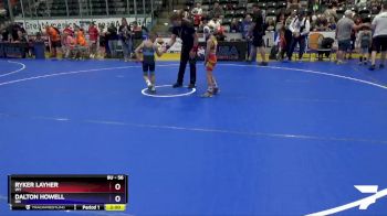 56 lbs Quarterfinal - Ryker Layher, WY vs Dalton Howell, OH