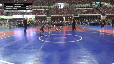 66 lbs Cons. Round 2 - Benjamin Catellier, Casper Wrestling Club vs Everett Smith, Falls Academy