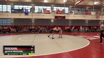 141 lbs Cons. Round 4 - Nicholas Kruczynski, NYU vs Mason Basara, Worcester Polytechnic