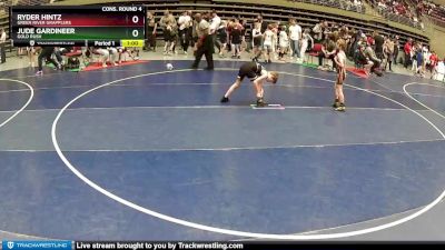 78 lbs Cons. Round 4 - Jude Gardineer, Gold Rush vs Ryder Hintz, Green River Grapplers