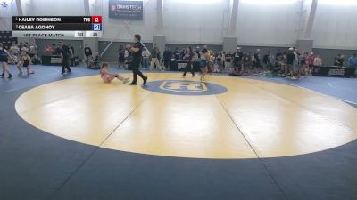 105 lbs 1st Place Match - Hailey Robinson, Thermopolis Wrestling Club vs Ceana Agonoy