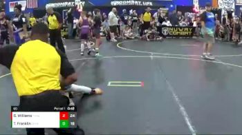 65 lbs Round 5 (6 Team) - Garrett Williams, The Funky Singlets vs Tyson Franklin, Olympia