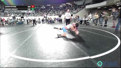 90 lbs 3rd Place - Jason Petree, Chandler Takedown Club vs Ledger Wright, Powerhouse