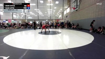 120 lbs Round 2 - Adam Ostoja, Fighting Squirrels Wrestling Club vs Gage Loftin, Post Falls High School Wrestling