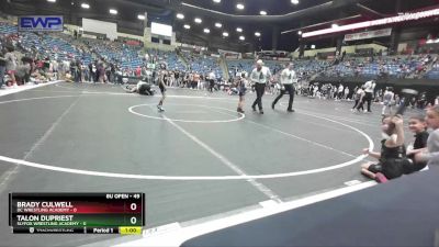 49 lbs Cons. Round 3 - Talon Dupriest, SlyFox Wrestling Academy vs Brady Culwell, DC Wrestling Academy