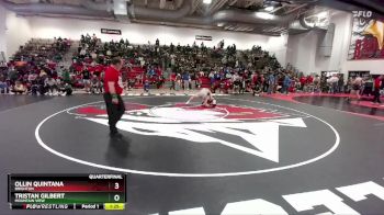 165 lbs Quarterfinal - Ollin Quintana, Brighton vs Tristan Gilbert, Mountain View