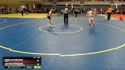 108 lbs Quarterfinal - Hunter Peterson, STMA (St. Michael/Albertville) vs Hank Gutormson, Foley