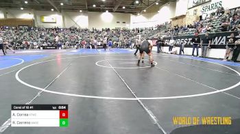 182 lbs Consi Of 16 #1 - Antonio Correa, KTWC vs Roscoe Carreno, Wasco Wrestling