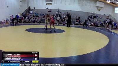 67 lbs Round 1 - Lennon Jaggers, Delta Wrestling Club Inc. vs Parker Kleeberg, The Fort Hammers Wrestling