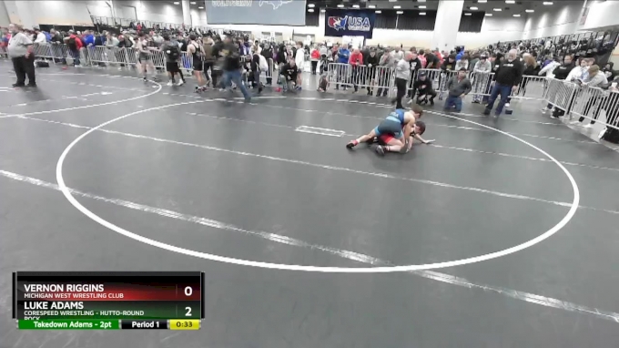 132 lbs Cons. Round 6 - Luke Adams, Corespeed Wrestling - Hutto-Round ...