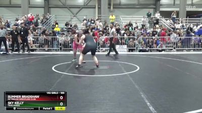 185 lbs Semifinal - Sky Kelly, Trailhands vs Summer Bradshaw, OZ Trojan Wrestling Club