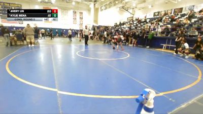 105 lbs Cons. Round 5 - Avery Lin, Mission Viejo vs Kylie Mena, Artesia