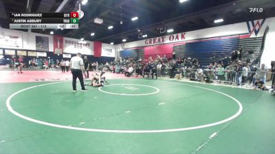 113 lbs Cons. Round 5 - Justin Asbury, Trabuco Hills vs Ian Rodriguez, Citrus Hill