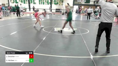 149 lbs Semifinal - Jude Swisher, Pennsylvania RTC vs DJ McGee, George Mason