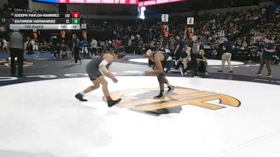 138 lbs 7th Place - Joseph Pavlov-Ramirez, Los Gatos (CC) vs Zaydrein Hernandez, St. John Bosco (SS)