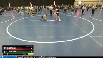 92 lbs Champ. Round 2 - Camden Rugg, WI vs Sawyer Krall, IA