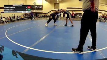 285 lbs Cons. Round 3 - Gaje Glavan, Cornerstone University vs Blake Daniels, Adrian NCAA