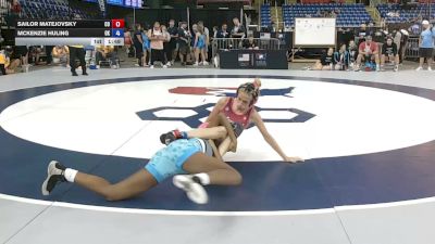 105 lbs Cons. Sub-rd Of 32 - Sailor Matejovsky, Colorado vs Mckenzie Huling, Oklahoma