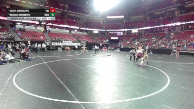 215 lbs Quarters - Jack Simmons, Prairie Du Chien vs Isaiah Romero, Boyceville