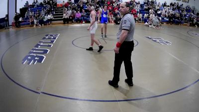 145 lbs Quarterfinal - Carson Ross, Shaler Area vs Jonah Bosch, Beaver County Christian School