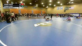 132 lbs Champ. Round 3 - Dominic Lopez, Hughson vs Robert Garcia, Servite