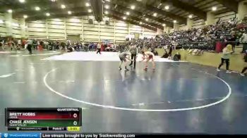 106 lbs Quarterfinal - Chase Jensen, Cedar Valley vs Brett Hobbs, Grace