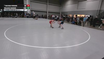 113 lbs Cons. Sub-rd Of 16 - Malakai Barker, Victory School Of Wrestling vs Maysen Perkins, Greater Heights Wrestling