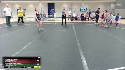 84 lbs Semis & 1st Wrestleback (8 Team) - Hayden Archbell, Terps Xpress vs Hawk Barry, Wolfpack WC