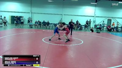 125 lbs Round 3 (8 Team) - Waylon Hoyt, Washington vs Brian Berg, Minnesota Red