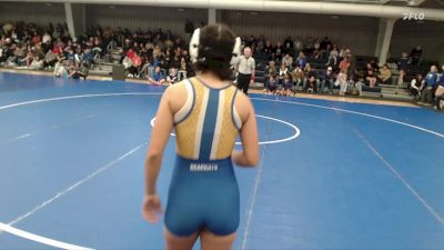 115 lbs Round 4 - Emilia Gutierrez, Klein vs Keely Millan, Norton Community HS