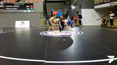 Schoolboys - 126 lbs Quarters - Jacob Duval vs Johnny Lopez, Red Wave Wrestling